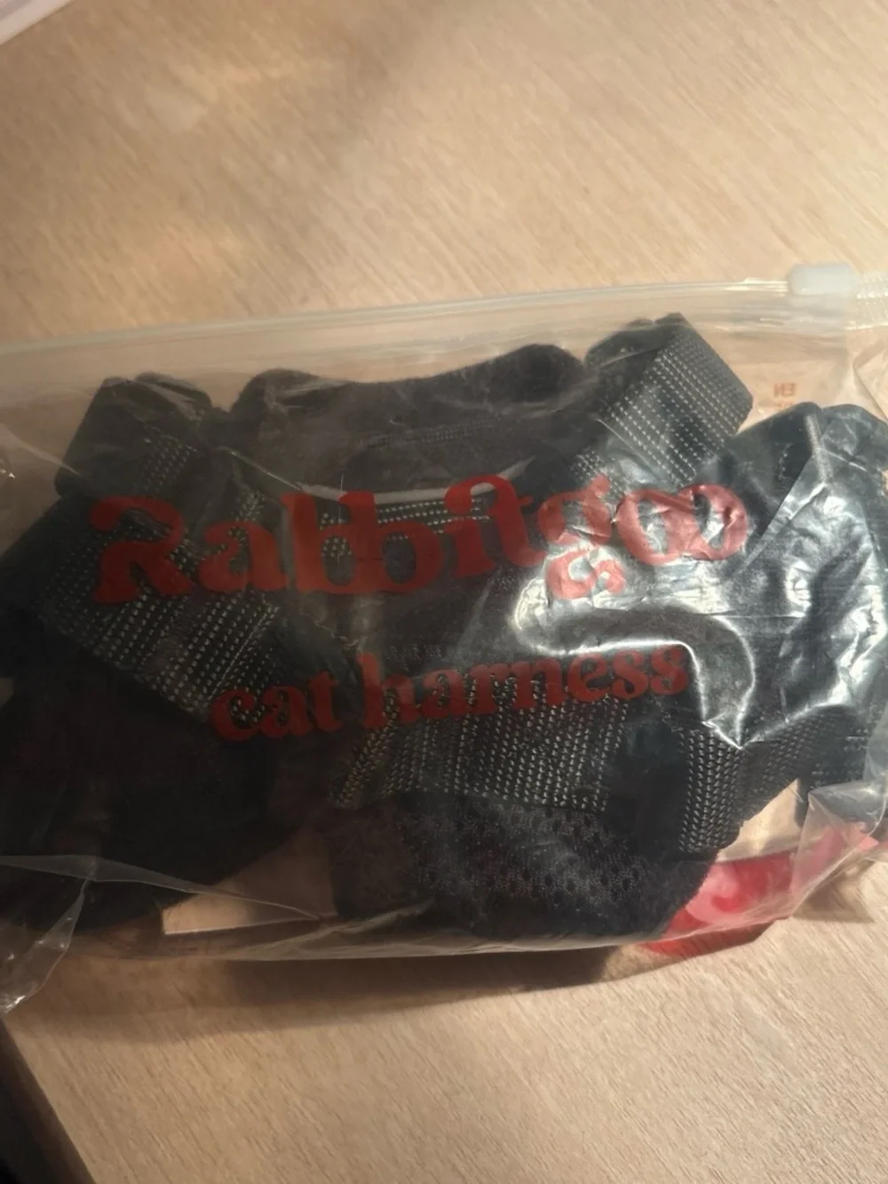 Black Cat Harness- XS Size Tag